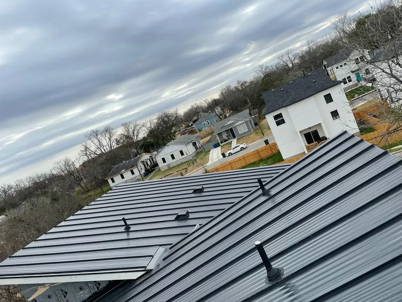 Standing seam metal roof panels with vents for Skylight Repair in Belmar